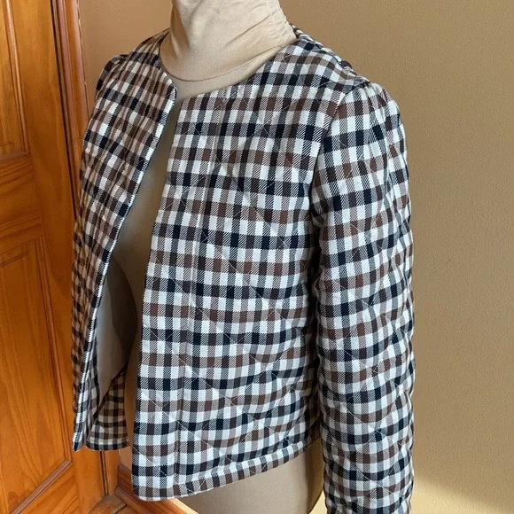 House of Harlow 1960 Plaid Blazer - Black and White NWT S - Picture 2 of 8